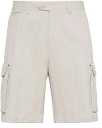 Brunello Cucinelli - Bermuda Shorts With Cargo Pockets - Lyst