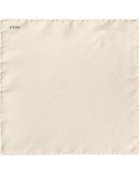 Eton - Solid Silk Pocket Square - Lyst