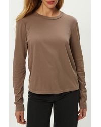 Michael Stars - Clarissa Long Sleeve Cotton T-Shirt - Lyst