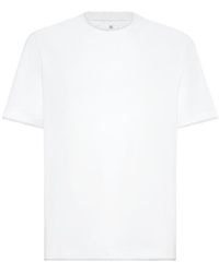 Brunello Cucinelli - T-Shirt With Faux-Layering - Lyst