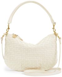 Clare V. - Petit Moyen Woven Leather Messenger Bag - Lyst