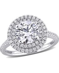 Julianna B - 2-1/2 Ctw Lab-Grown Diamond Halo Ring 14K - Lyst