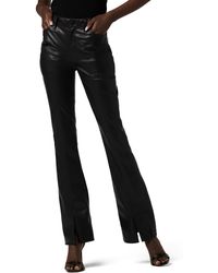 Hudson Jeans - Barbara High Waist Slit Hem Bootcut Faux Leather Pants - Lyst