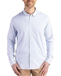 Cutter & Buck - Skyline Epic Confidence Stripe Stretch Button-Down Shirt - Lyst