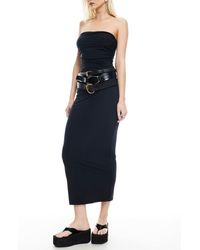 knee length dresses for ladies Lioness Original Sin Midi Dress ☆ Black – Rock N Rags