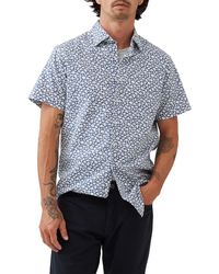 Rodd & Gunn - Bolton Street Sports Fit Floral Short Sleeve Cotton Button-up Shirt - Lyst