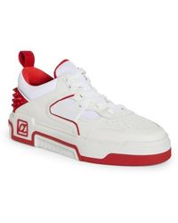 Christian Louboutin - Astroloubi Mixed Media Low Top Sneaker - Lyst