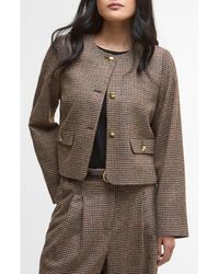 Barbour - Corina Herringbone Wool Jacket - Lyst
