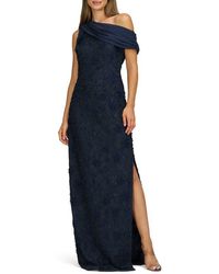 JS Collections - Elodie Floral One-Shoulder Cotton Blend Gown - Lyst