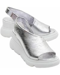 Forever & Always Shoes - Agusto Leather Platform Sandal - Lyst
