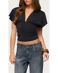 Edikted - Salie Back Cutout Crop Top - Lyst