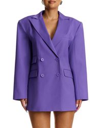 Naked Wardrobe - Oversize Long Sleeve Blazer - Lyst