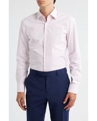 BOSS - Hank Kent Slim Fit Performance Stretch Cotton Dress Shirt - Lyst