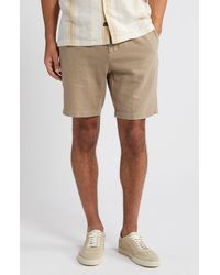 Rails - Archer Flat Front Cotton & Linen Shorts - Lyst
