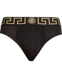 Versace - 2-Pack Greca Border Stretch Cotton Briefs - Lyst