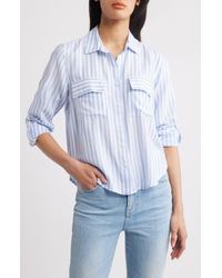 Beach Lunch Lounge - Fallon High-Low Button-Up Shirt - Lyst
