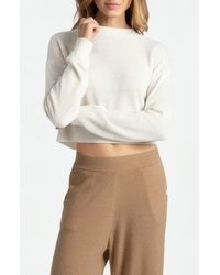Sunday Citizen - Cloud Cool Crop Sweatshirt - Lyst