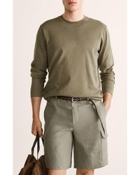 Mango - Finely Knit Cotton & Silk Sweater - Lyst