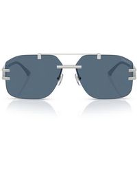 Versace - 60Mm Rectangular Sunglasses - Lyst
