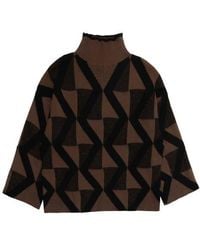 DELUC - Troy Mock Neck Sweater - Lyst