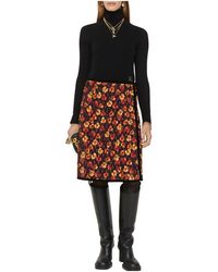 Burberry - Geranium Leaf Quilted Nylon Skirt - Lyst