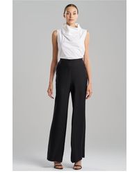 Natori - Cotton Silk Twill Trouser - Lyst