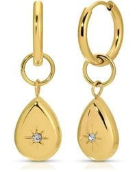 Kozakh - Illion Drop Hoop Earrings - Lyst