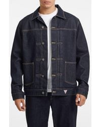 Guess - Denim Trucker Jacket - Lyst
