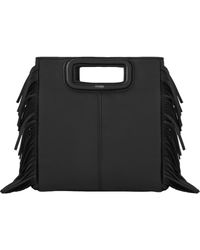 Maje - Smooth Leather M Bag With Fringing - Lyst