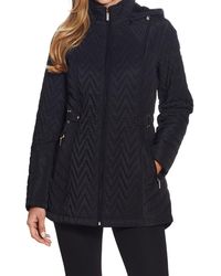 Gallery - Hooded Quilted Jacket - Lyst