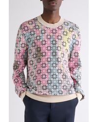Givenchy - Monogram 72 Jacquard Crewneck Sweater - Lyst