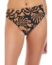 Sanctuary - Printed High Waist Bikini Bottoms - Lyst