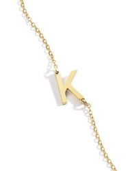 Mint & Lily - Statement Initial Necklace - Lyst