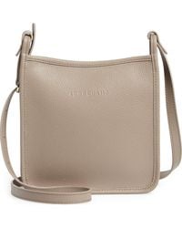 Longchamp - Small Le Foulonné Leather Crossbody Bag - Lyst