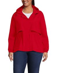 Lands' End - Plus Size Squall Packable Rain Jacket - Lyst