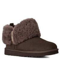 UGG - Ultra Mini Braid Genuine Shearling Bootie - Lyst