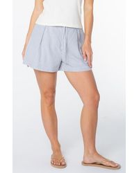 Roxy - Mavericks Striped Trouser Shorts - Lyst