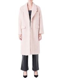 Grey Lab - Oversize Longline Wool Blend Coat - Lyst