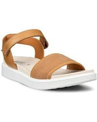 Ecco - Soft Two Strap Sandal - Lyst