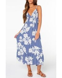 Roxy - Warm Rays Sleeveless Midi Dress - Lyst