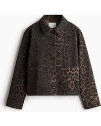 H&M - Cotton Denim Jacket - Lyst