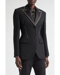 Versace - Wool Grain De Poudre Jacket - Lyst