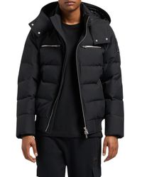 Moose Knuckles - Cloud Down Puffer Bomber Jacket With Removable Hood - Lyst