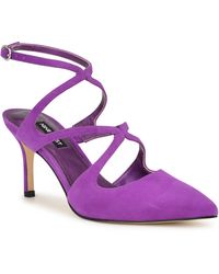 Nine West - Maes Ankle Strap Pointed Toe Pump - Lyst