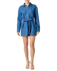English Factory - Long Sleeve Romper - Lyst