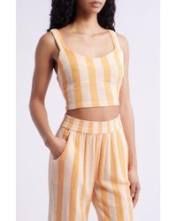 Rip Curl - Premium Surf Stripe Crop Tank - Lyst