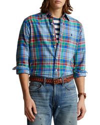 Polo Ralph Lauren - Plaid Cotton Oxford Button-down Shirt - Lyst