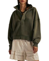 Free People - Timeless Cotton Blend Pullover - Lyst