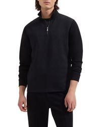 Bugatchi - Soft Touch Quarter Zip Sweatshirt - Lyst