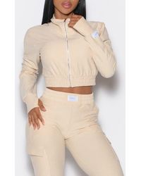 Bombshell Sportswear - Cloud Crop Jacket - Lyst